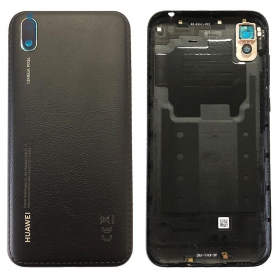 Huawei Y5 2019 aizmugurējais baterijas vāciņš (melns) (Midnight Black) (lietots grade B, oriģināls)