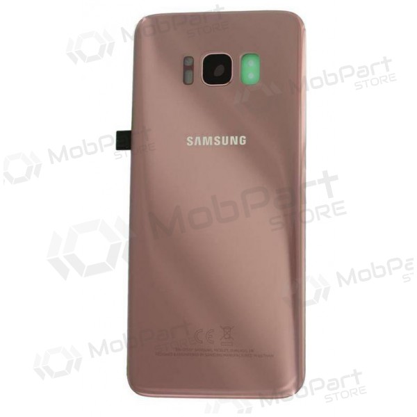Samsung G950F Galaxy S8 aizmugurējais baterijas vāciņš rozā (Rose Pink) (lietots grade C, oriģināls)