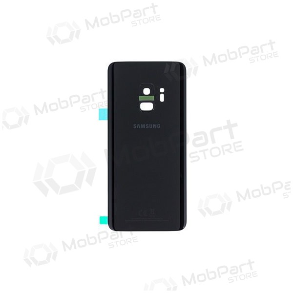Samsung G960F Galaxy S9 aizmugurējais baterijas vāciņš melns (Midnight Black) (lietots grade A, oriģināls)