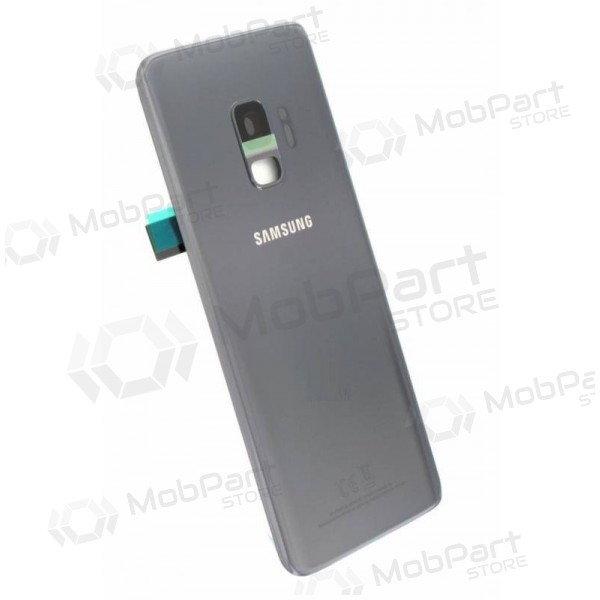 Samsung G960F Galaxy S9 aizmugurējais baterijas vāciņš pelēks (Titanium Gray) (lietots grade A, oriģināls)