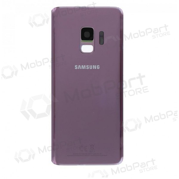Samsung G960F Galaxy S9 aizmugurējais baterijas vāciņš violetinė (Lilac Purple) (lietots grade B, oriģināls)
