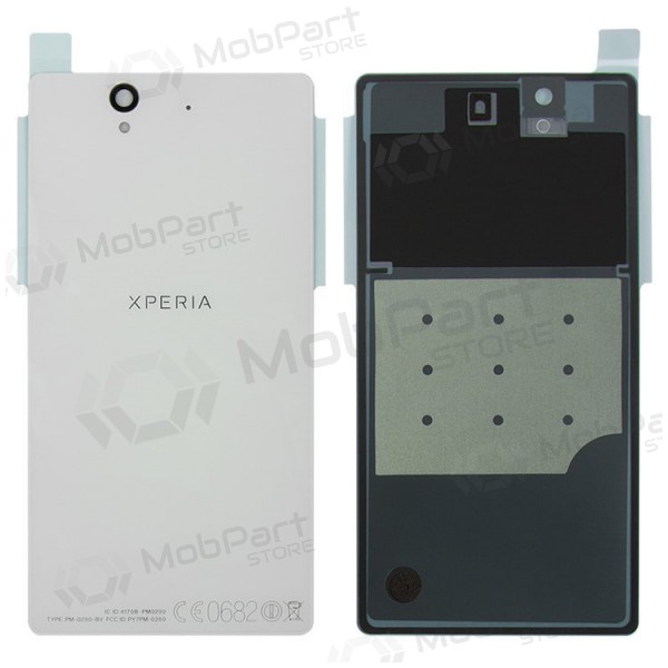 Sony Xperia Z L36h C6602 / Xperia Z C6603 aizmugurējais baterijas vāciņš (balts)