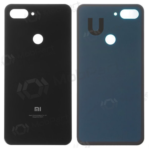 Xiaomi Mi 8 Lite aizmugurējais baterijas vāciņš (melns)