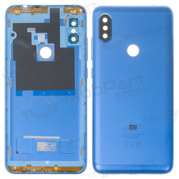 Xiaomi Redmi Note 6 Pro aizmugurējais baterijas vāciņš (zils)