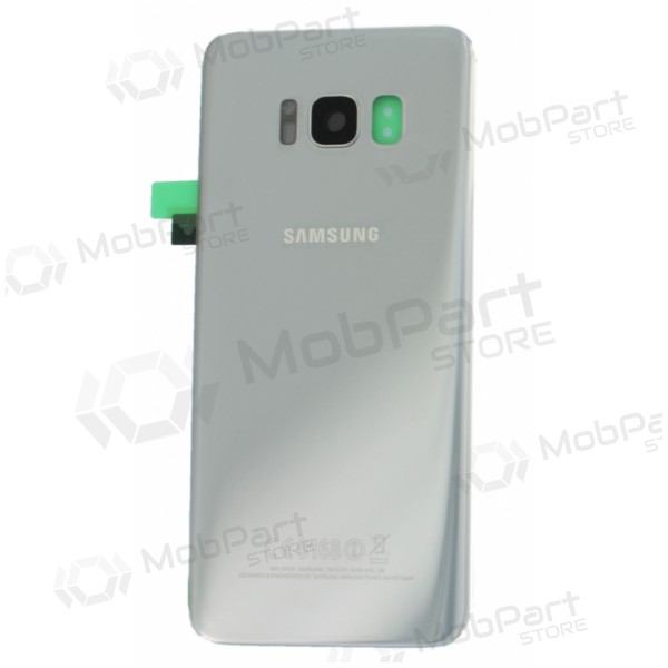Samsung G950F Galaxy S8 aizmugurējais baterijas vāciņš sudraba (Arctic silver) (lietots grade B, oriģināls)