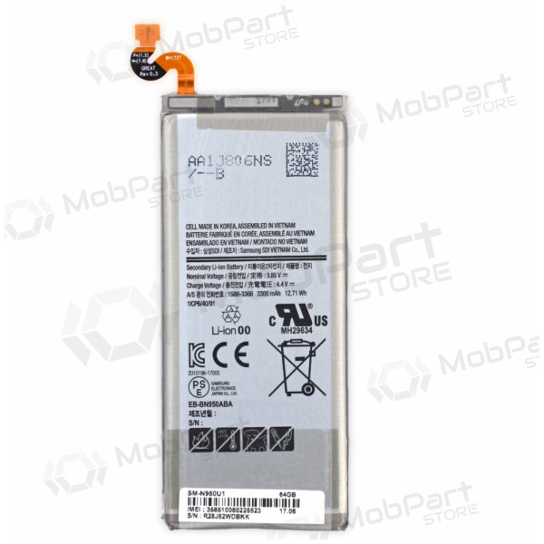 Samsung N950F Galaxy Note 8 baterija / akumulators (BBN950ABE) (3300mAh)