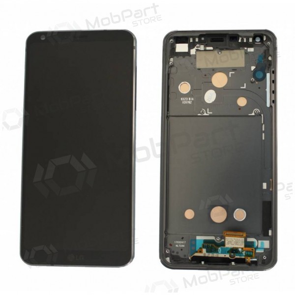 LG H870 G6 ekrāns (melns) (ar rāmīti) (service pack) (oriģināls)