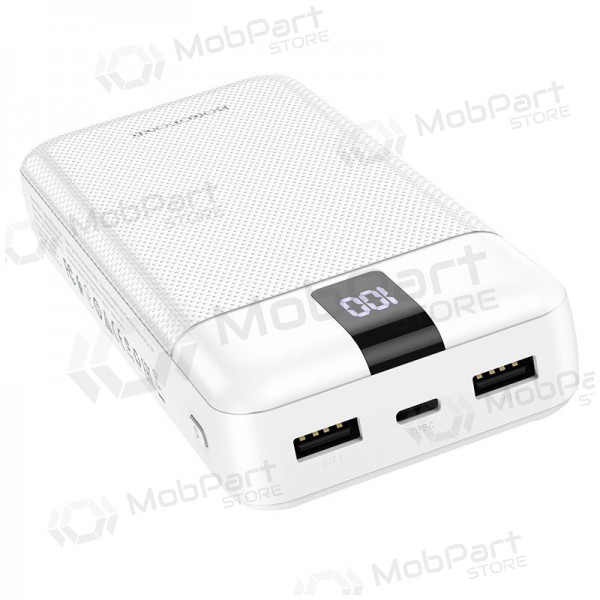 Ārējā baterija Power Bank Borofone BJ20A 5 Output 3 Input 20000mAh balta Ārējā baterija Power Bank Borofone BJ20A 5 Output 3 Input 20000mAh balta