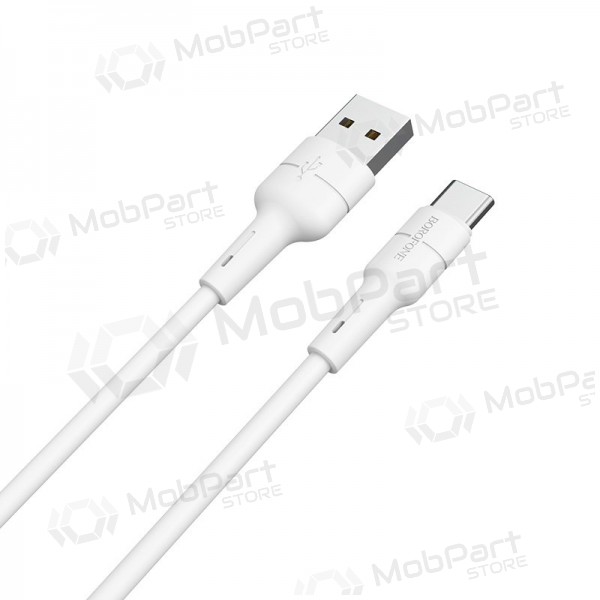 USB kabelis Borofone BX30 Type-C 1.0m (balts)