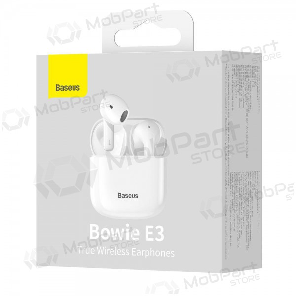 Bezvadu brīvroku aprīkojums Baseus Bowie E3 NGTW080002 (balta)