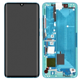 Xiaomi Mi Note 10 / Mi Note 10 Pro / Mi Note 10 Lite ekrāns (zaļš) (ar rāmīti) (service pack) (oriģināls)