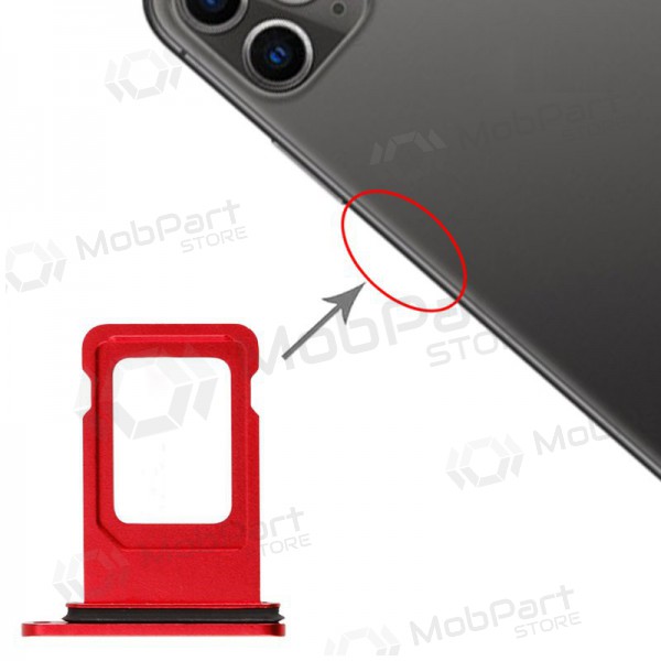 Apple iPhone 11 (Dual) SIM kartes turētājs (sarkans)