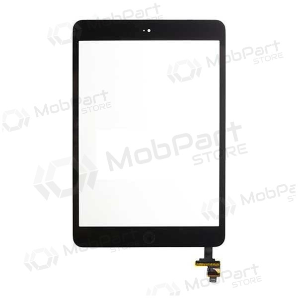Apple iPad mini / iPad mini 2 skārienjūtīgais ekrāns / panelis (su Home mygtuku un laikikliais, un IC) (melns) Apple iPad mini / iPad mini 2 skārienjūtīgais ekrāns / panelis (su Home mygtuku un laikikliais, un IC) (melns)