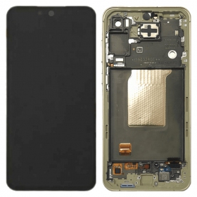 Samsung Galaxy A55 ekrāns (Awesome Lemon) (ar rāmīti) (oriģināls)