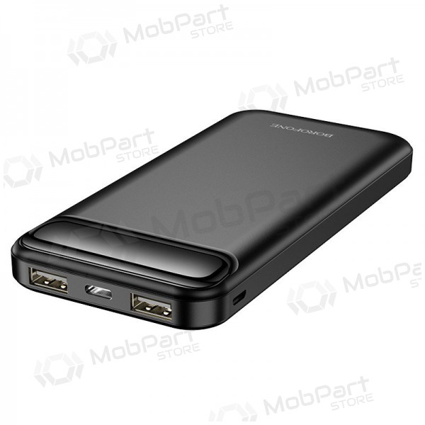 Ārējā baterija Power Bank Borofone BJ14 Type-C microUSB 2*USB (2A) 10000mAh melna Ārējā baterija Power Bank Borofone BJ14 Type-C microUSB 2*USB (2A) 10000mAh melna