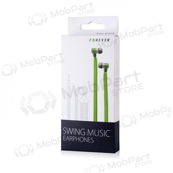 Brīvroku aprīkojums Forever Swing Music 3,5mm (žalia)