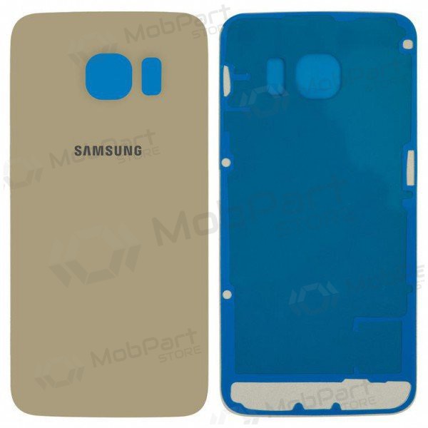 Samsung G925F Galaxy S6 Edge aizmugurējais baterijas vāciņš (zelta) (lietots grade A, oriģināls)