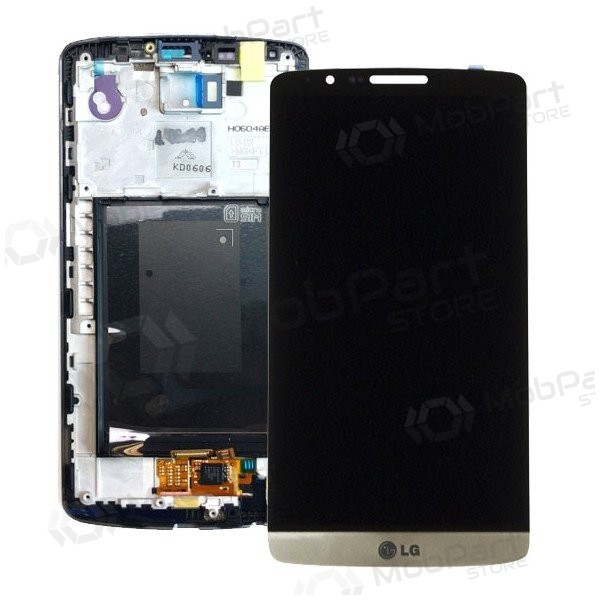 LG D855 Optimus G3 ekrāns (ar rāmīti) (zelta) LG D855 Optimus G3 ekrāns (ar rāmīti) (zelta)