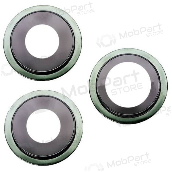 Apple iPhone 11 Pro / 11 Pro Max kameras stikliņš (3gab) (zaļš) (ar rāmīti) Apple iPhone 11 Pro / 11 Pro Max kameras stikliņš (3gab) (zaļš) (ar rāmīti)