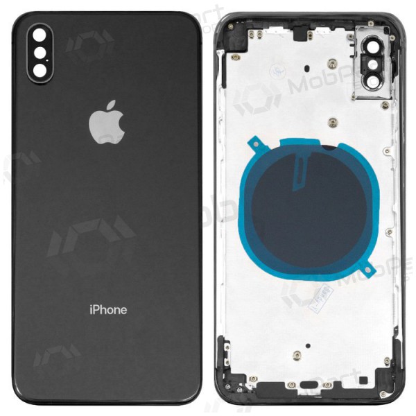 Apple iPhone XS Max aizmugurējais baterijas vāciņš pelēks (space grey) full
