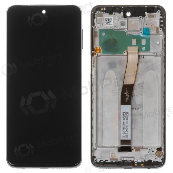 Xiaomi Redmi Note 9S ekrāns (melns) (ar rāmīti) (service pack) (oriģināls)