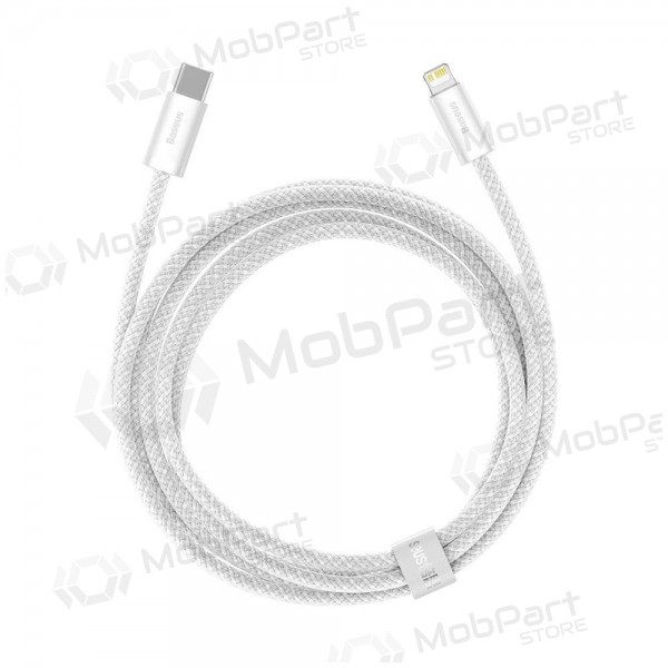 USB kabelis Baseus Dynamic Type-C - Lightning 20W 2.0m (balts) CALD000102