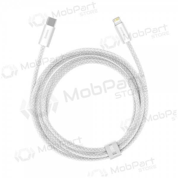 USB kabelis Baseus Dynamic Type-C - Lightning 20W 2.0m (balts) CALD000102