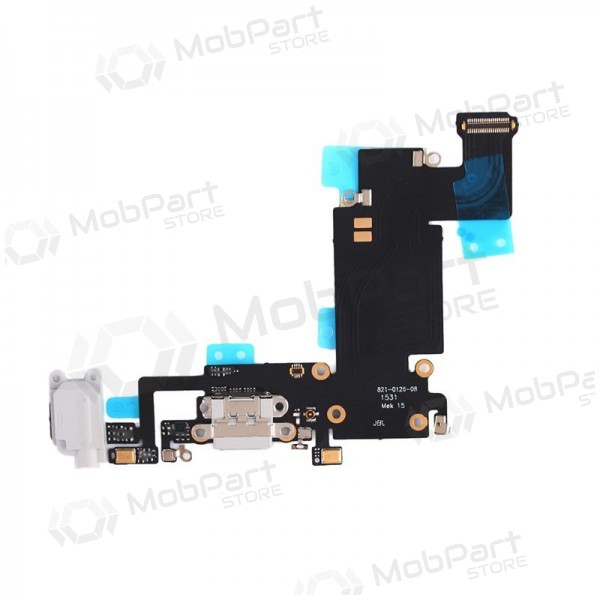 Apple iPhone 6S Plus uzlādes ligzda un mikrofona šleife (pelēka)