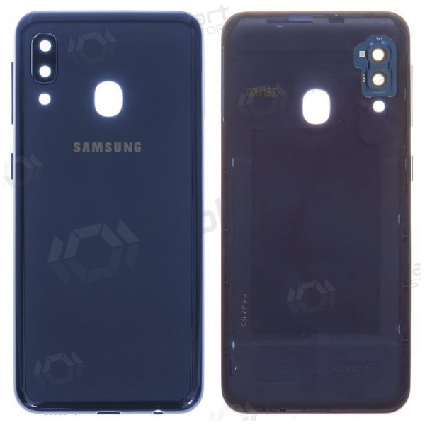 Samsung A202 Galaxy A20e 2019 aizmugurējais baterijas vāciņš (zils) (lietots grade C, oriģināls)