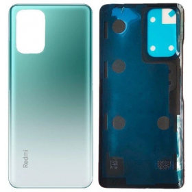Xiaomi Redmi Note 10 4G aizmugurējais baterijas vāciņš (with logo) zaļš (Lake Green)