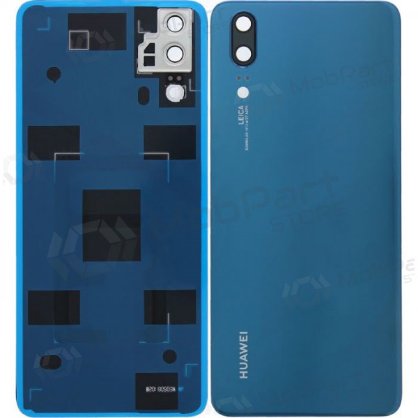 Huawei P20 aizmugurējais baterijas vāciņš (zils) (lietots grade B, oriģināls)
