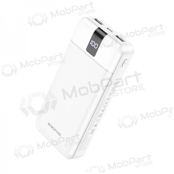 Ārējā baterija Power Bank Borofone BJ20A 5 Output 3 Input 20000mAh balta Ārējā baterija Power Bank Borofone BJ20A 5 Output 3 Input 20000mAh balta
