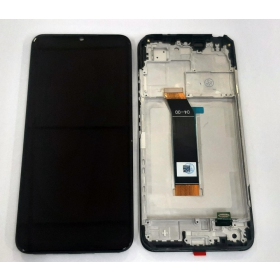 Xiaomi Poco M4 5G / Poco M5 4G ekrāns (melns) (ar rāmīti) (service pack) (oriģināls)