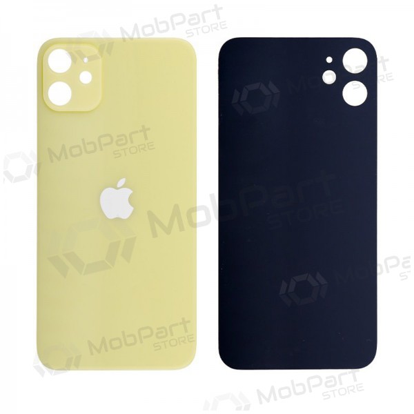 Apple iPhone 11 aizmugurējais baterijas vāciņš (dzeltens)