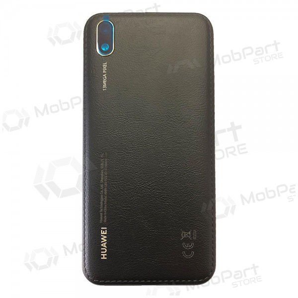 Huawei Y5 2019 aizmugurējais baterijas vāciņš (melns) (Midnight Black) (lietots grade B, oriģināls)