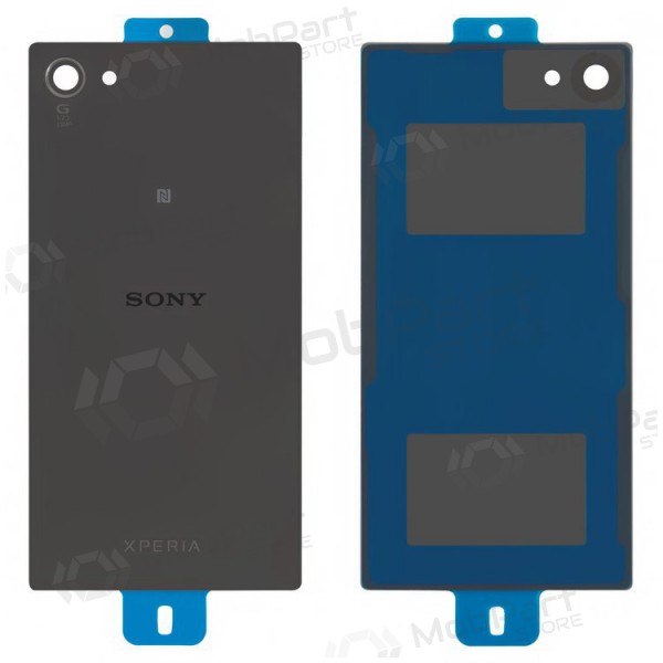 Sony Xperia Z5 Compact E5803 / Xperia Z5 Compact E5823 aizmugurējais baterijas vāciņš (pelēks) (grafitinis melns)