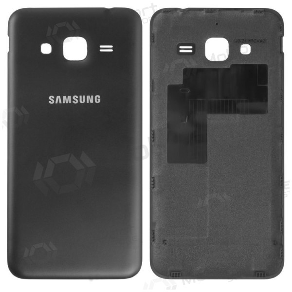 Samsung J320 Galaxy J3 (2016) aizmugurējais baterijas vāciņš (melns) (lietots grade C, oriģināls) Samsung J320 Galaxy J3 (2016) aizmugurējais baterijas vāciņš (melns) (lietots grade C, oriģināls)