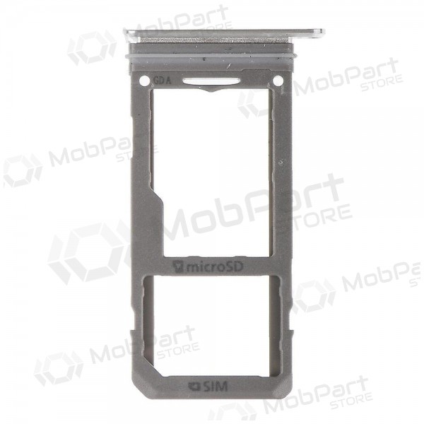 Samsung G950F Galaxy S8 / G955F Galaxy S8+ SIM kartes turētājs (sudraba) Samsung G950F Galaxy S8 / G955F Galaxy S8+ SIM kartes turētājs (sudraba)