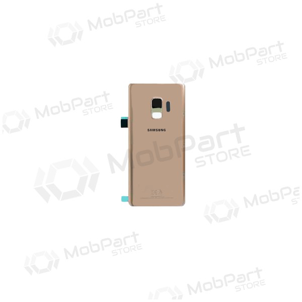 Samsung G960F Galaxy S9 aizmugurējais baterijas vāciņš zelta (Sunrise Gold) (lietots grade A, oriģināls) Samsung G960F Galaxy S9 aizmugurējais baterijas vāciņš zelta (Sunrise Gold) (lietots grade A, oriģināls)