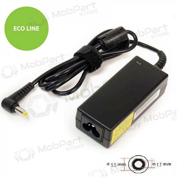 ACER 40W: 19V, 2.15A klēpjdatora lādētājs ACER 40W: 19V, 2.15A klēpjdatora lādētājs