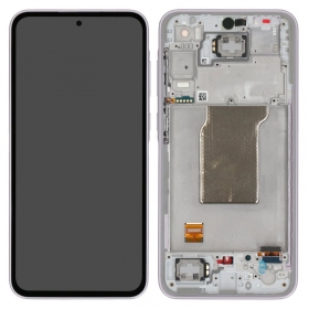 Samsung Galaxy A35 ekrāns (Awesome Lilac) (ar rāmīti) (oriģināls)