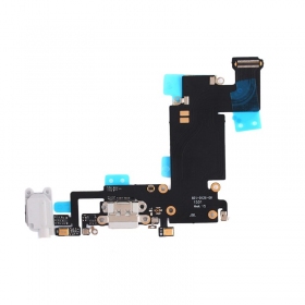 Apple iPhone 6S Plus uzlādes ligzda un mikrofona šleife (pelēka) (lietots, oriģināls)