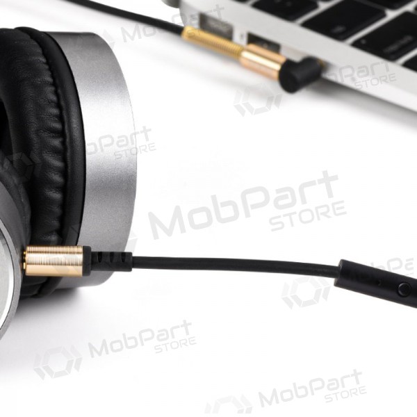 Audio adapteris Hoco UPA02 AUX 3,5mm į 3,5mm (melns)