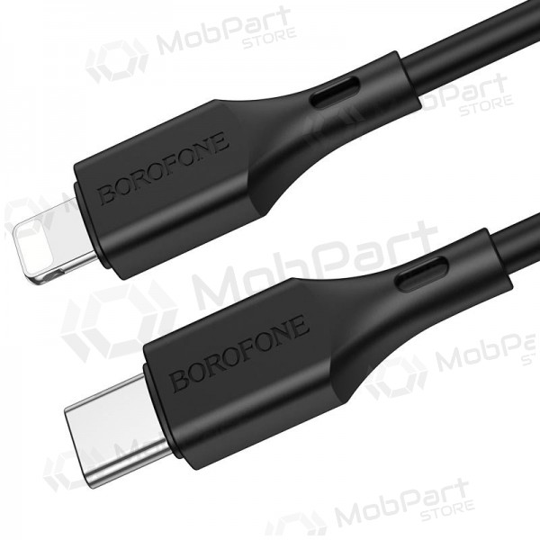 USB kabelis Borofone BX49 PD Type-C - Lightning 1.0m (melns)