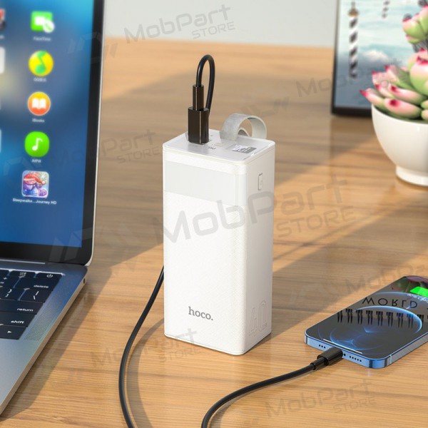 Ārējā baterija Power Bank Hoco J86 22.5W Quick Charge 3.0 40000mAh balta