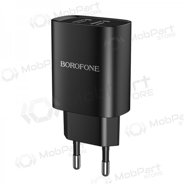 Lādētājs Borofone BN2 2xUSB 2.1A (melns)