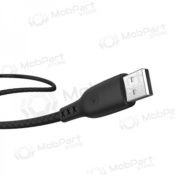 USB kabelis HOCO S6 lightning 1.2m melns