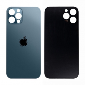 Apple iPhone 12 Pro aizmugurējais baterijas vāciņš (zils) (bigger hole for camera)