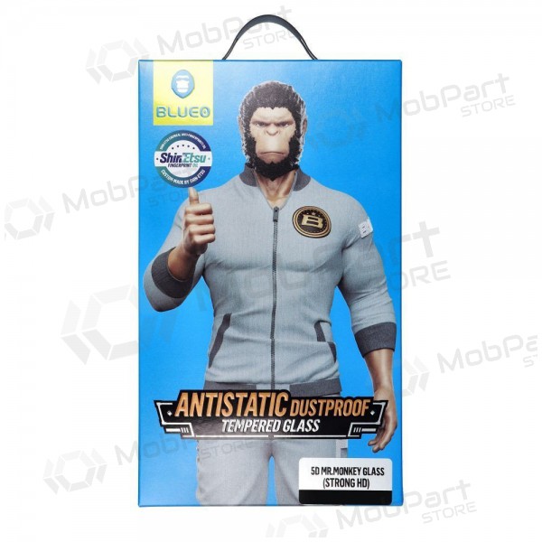 LCD apsauginis stikliukas 5D Mr. Monkey Glass (Strong Lite) Samsung S921 S24 melns