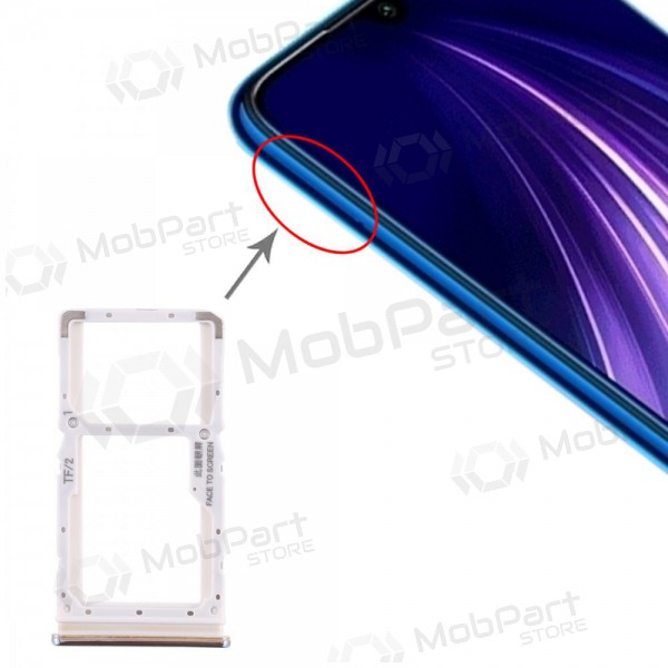 Xiaomi Redmi Note 8 Pro SIM kartes turētājs balts (Pearl White) Xiaomi Redmi Note 8 Pro SIM kartes turētājs balts (Pearl White)